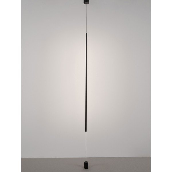 Aluminiowa lampa stojąca LED w kolorze matowej czerni (wysokość 300 cm) Elettra – Nova Luce-image-2