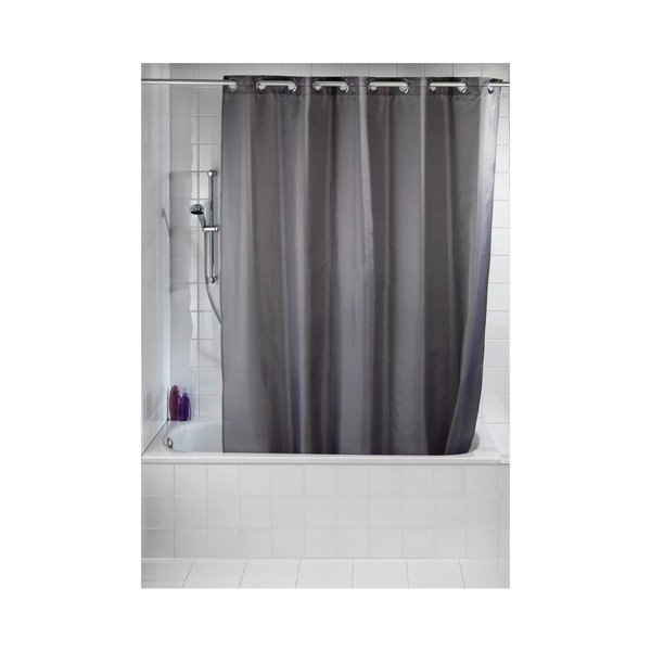 Szara zasłona prysznicowa Wenko Comfort Flex, 180x200 cm-image-1