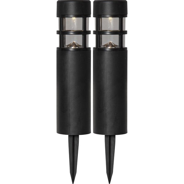 Zestaw 2 solarnych lamp ogrodowych LED Star Trading Rundi, wys. 28 cm