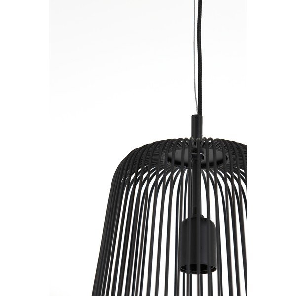 Czarna lampa sufitowa ø 27 cm Rilanu – Light & Living-image-1