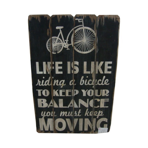 Tablica dekoracyjna Life is Like Riding Bicycle