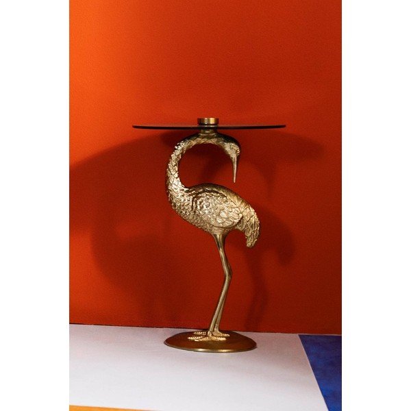 Okrągły stolik ze szklanym blatem ø 40 cm Galapagos – Jotex-image-4