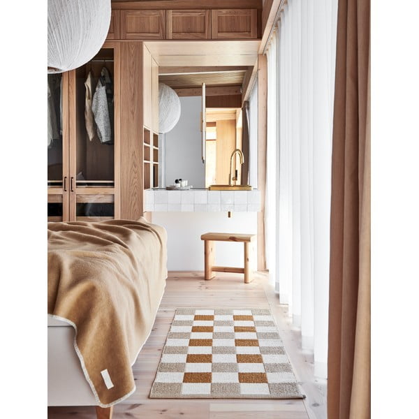 Beżowo-żółty chodnik odpowiedni na zewnątrz 70x160 cm Pix Vanilla Ochre – Pappelina-image-1