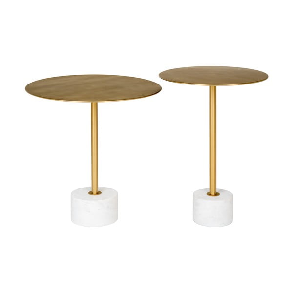 Metalowy okrągły stolik ø 41 cm Lecco – House Nordic-image-2