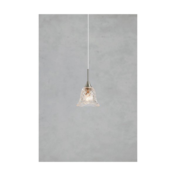 Lampa wisząca w kolorze srebra ze szklanym kloszem ø 13,5 cm Luna – Markslöjd-image-2