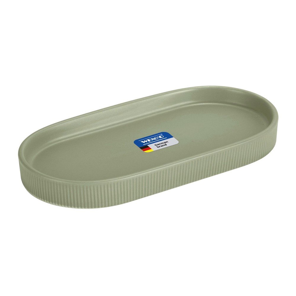Zielony organizer łazienkowy ceramiczny Fablo – Wenko (zdjęcie 3)