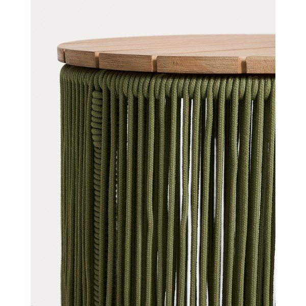 Okrągły stolik ogrodowy z blatem z drewna akacjowego ø 40 cm Dandara – Kave Home-image-3