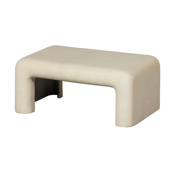 Kremowe stoliki w dekorze kamienia zestaw 2 szt. 42x92 cm Stani – WOOOD-image-2