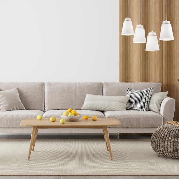 Biała lampa wisząca − LAMKUR-image-3