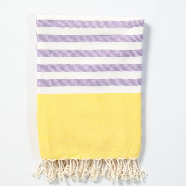 Ręcznik hammam z ręcznie tkanej bawełny ZFK Herborn, 170x100 cm