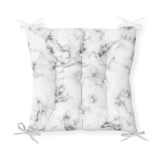 Poduszka na krzesło z domieszką bawełny Minimalist Cushion Covers Marble, 40x40 cm