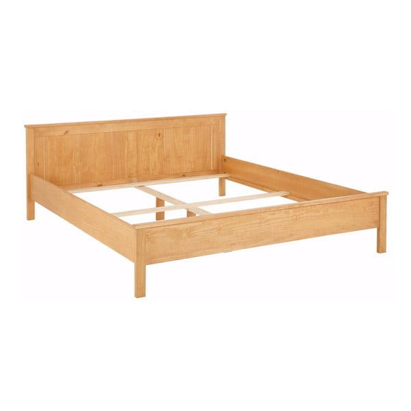Łóżko dwuosobowe z drewna sosnowego Støraa Pauline, 140x200 cm