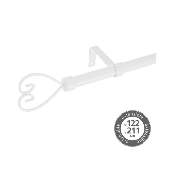 Metalowy regulowany karnisz 122 - 211 cm – Casa Selección-image-1