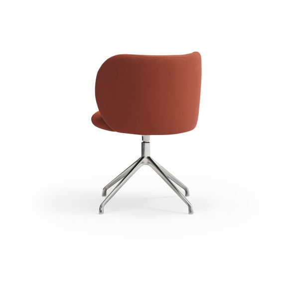 Ceglasty tapicerowany fotel jadalniany Mogi – Teulat-image-4