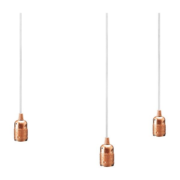 Lampa potrójna BI Elementary, miedziana/biała/biała-image-1