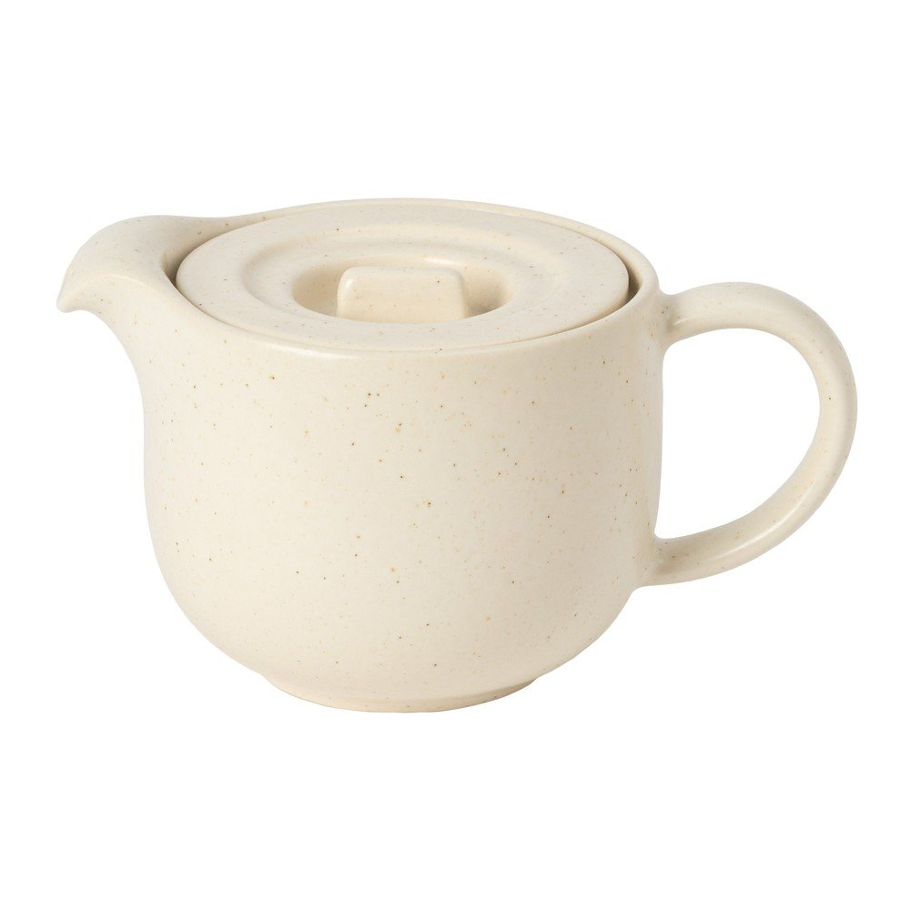 Kremowy kamionkowy dzbanek do herbaty z sitkiem 500 ml Pacifica – Casafina