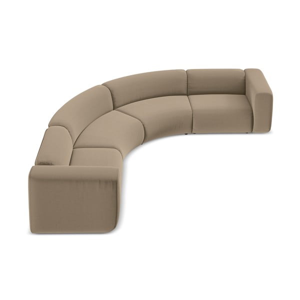 Beżowy aksamitny narożnik Ekahi – Makamii-image-3