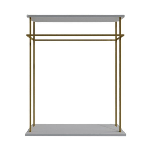 Biały stojak na ubrania Wuppertal – Kalune Design