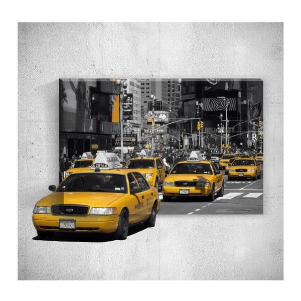 Obraz 3D Mosticx Yellow Taxis, 40x60 cm