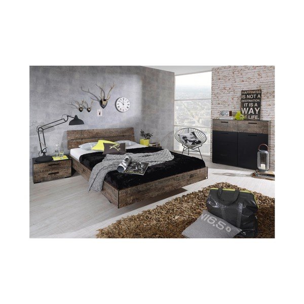 Szafka nocna z 3 szufladami Rauch Sumatra-image-1