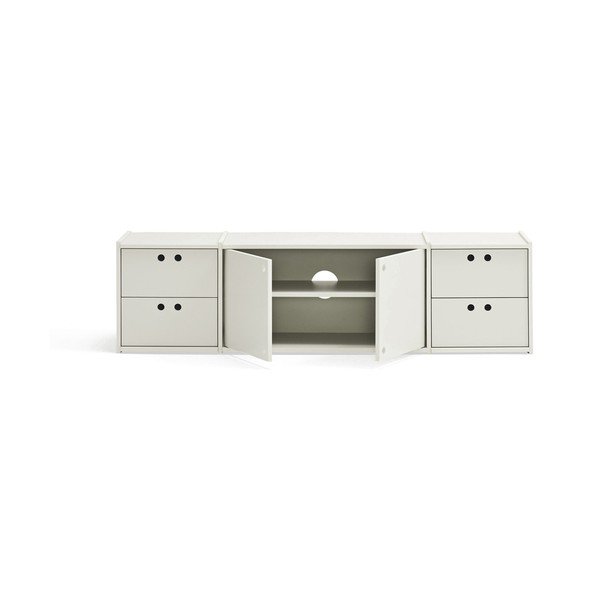 Kremowa szafka pod TV 157x42x40 cm Wally – Teulat-image-2