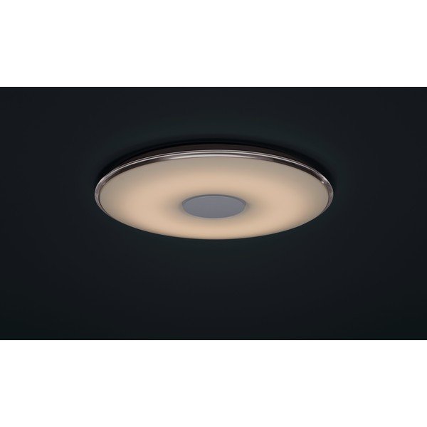 Biała okrągła lampa sufitowa LED sterowana zdalnie Trio Tokyo, średnica 60 cm-image-4