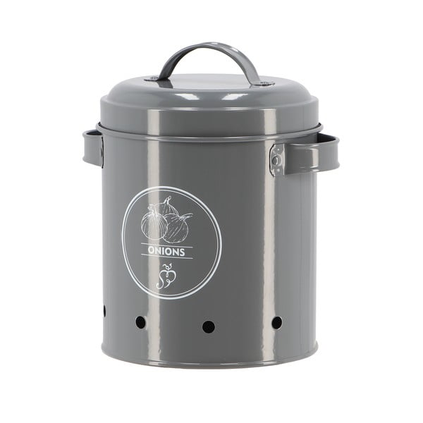 Stalowy pojemnik na cebulę i czosnek Secret Du Potager – Esschert Design-image-1