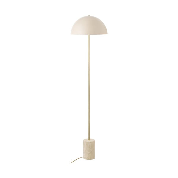 Beżowa lampa stojąca z metalowym kloszem (wysokość 155 cm) Sheffield – House Nordic