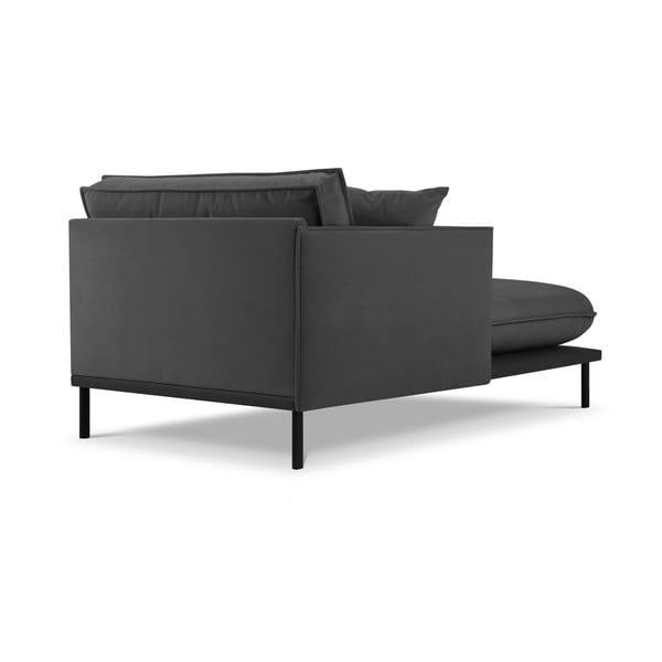 Ciemnoszary aksamitny szezlong (lewostronny) Auguste – Interieurs 86-image-2