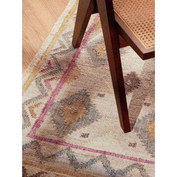 Kremowy chodnik z juty tkany ręcznie 80x200 cm Roya Imani – Elle Decoration-image-3