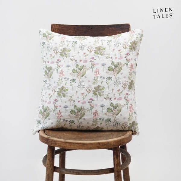 Lniana poszewka na poduszkę 50x50 cm White Botany – Linen Tales