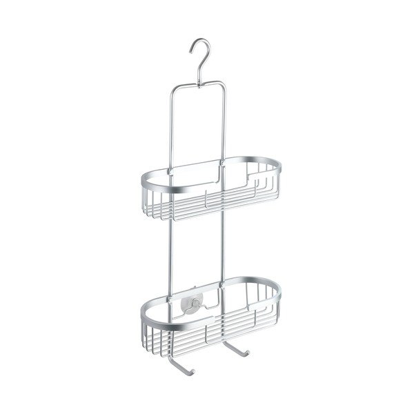 Wisząca dwupoziomowa półka łazienkowa Wenko Gomo-image-2