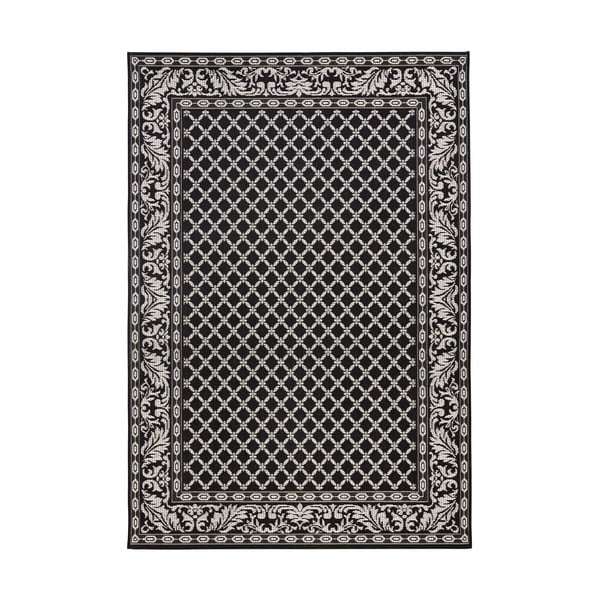 Czarno-kremowy dywan odpowiedni na zewnątrz NORTHRUGS Royal, 115x165 cm