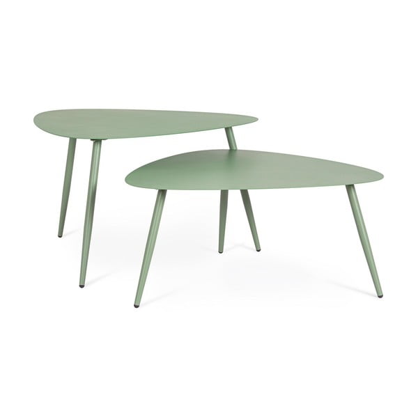 Stalowe stoliki ogrodowe zestaw 2 szt. 73,5x77,5 cm Yvonne – Bizzotto