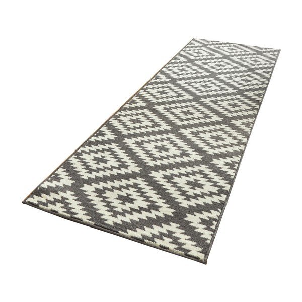 Szaro-biały chodnik Hanse Home Basic Nordic, 80x350 cm-image-2