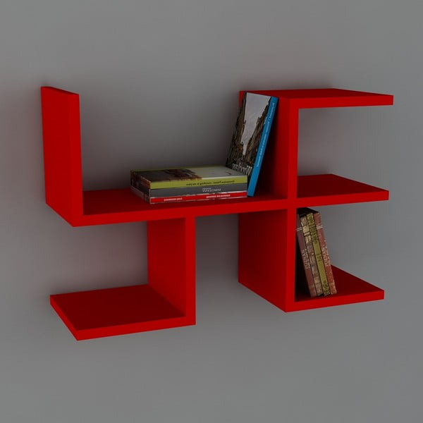 Półka Cool Book Red, 61,8x40x22 cm