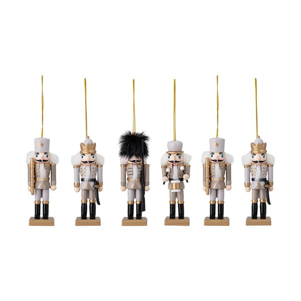 Drewniane ozdoby świąteczne zestaw 6 szt. 13 cm Nikita – Bloomingville