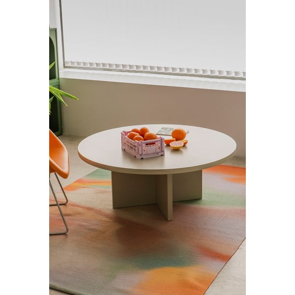 Biały okrągły stolik ø 100 cm Pausa – Really Nice Things-image-1