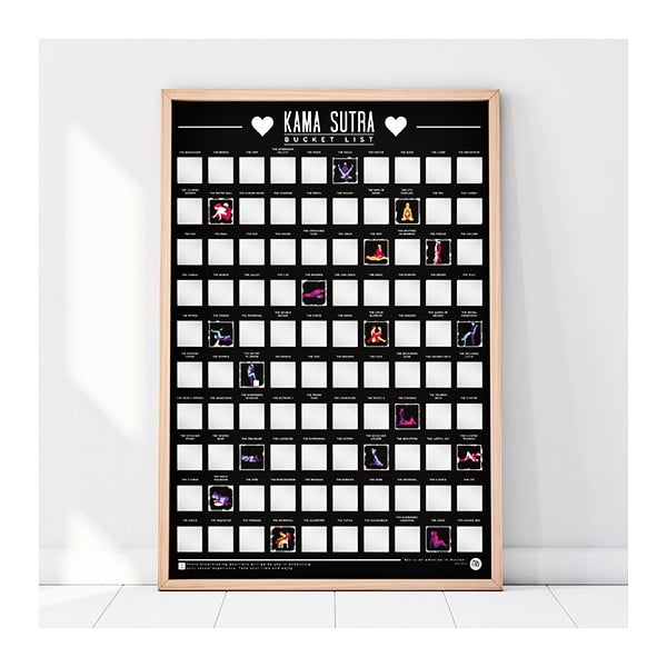 Plakat zdrapka Gift Republic Kama Sutra Bucket List