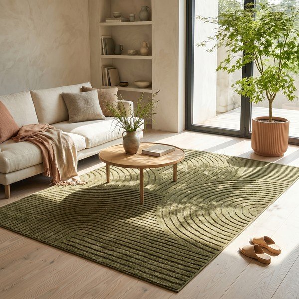 Ciemnozielony dywan 160x230 cm Whirl – ESTE-image-2