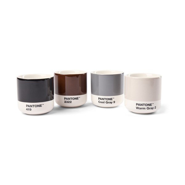Porcelanowe filiżanki zestaw 4 szt. na espresso 100 ml Macchiato – Pantone
