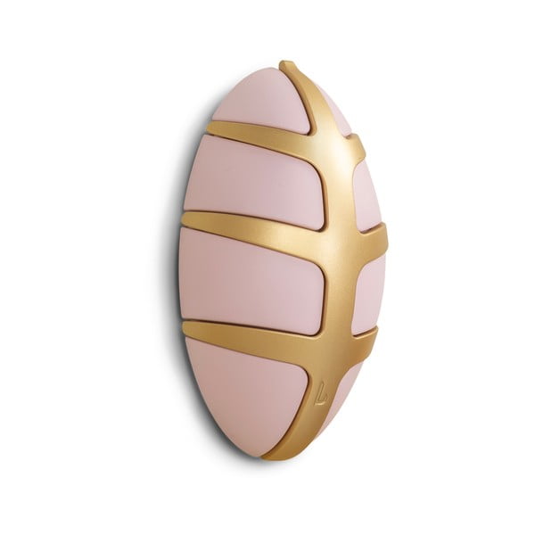 Jasnoróżowy/w kolorze złota ścienny plastikowy haczyk Bug – Spinder Design