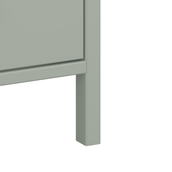 Zielona wysoka komoda 53x106 cm Tromsö – Tvilum-image-1