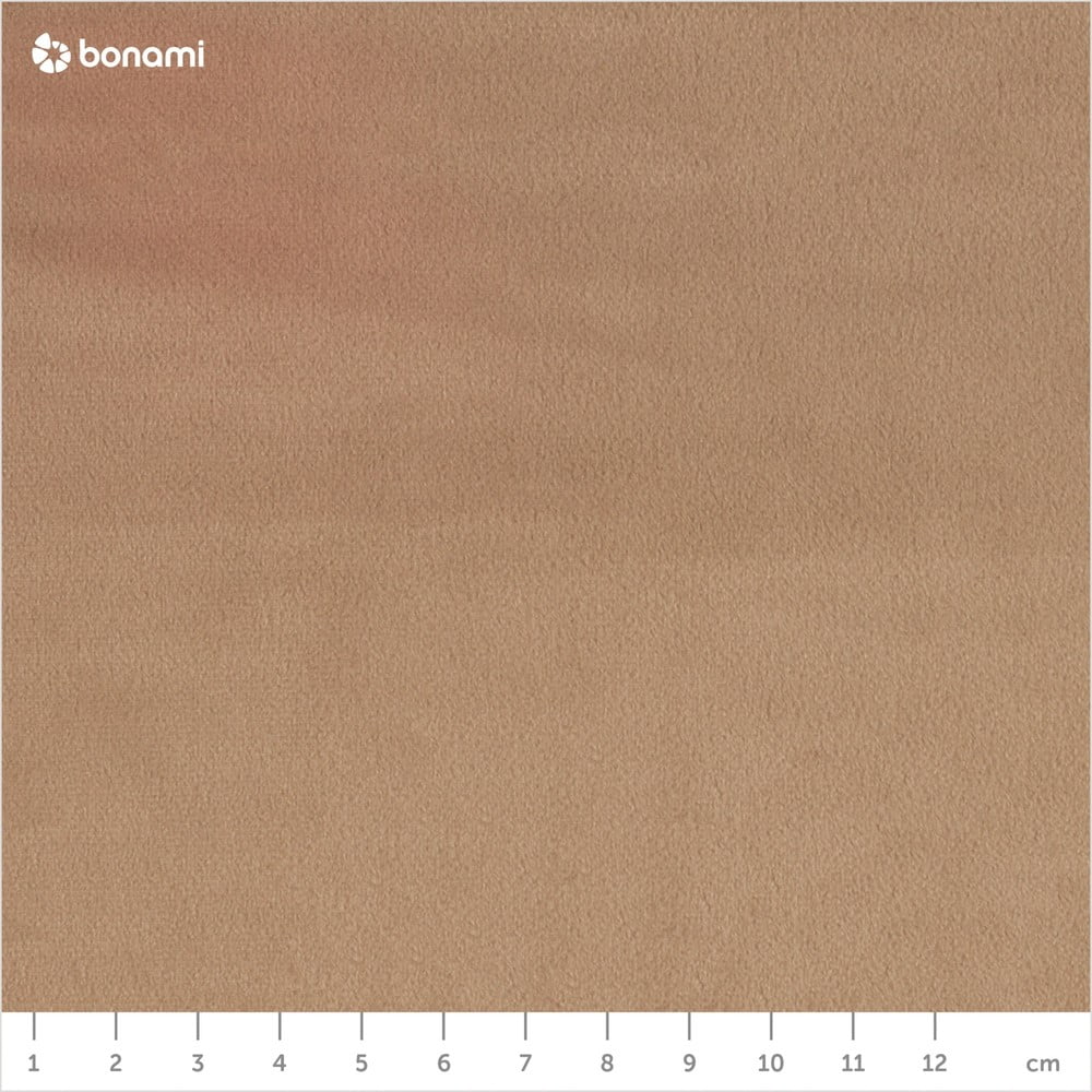 Jasnobrązowe tapicerowane łóżko dwuosobowe ze schowkiem i stelażem 160x200 cm Kiana – Makamii (zdjęcie 10)