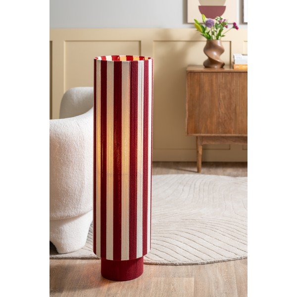 Czerwona/biała lampa stojąca z liny (wysokość 106 cm) Vienna Stripes – Leitmotiv-image-1