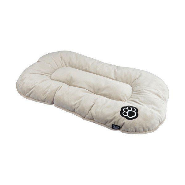 Beżowe zamszowe legowisko dla psów 87x55 cm Flakes – Love Story