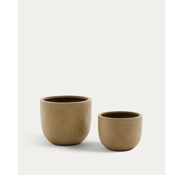 Osłonki na doniczki zestaw 2 szt. z cementu ø 44 cm Selvi – Kave Home