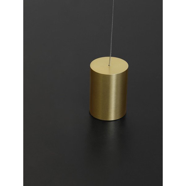 Aluminiowa lampa stojąca LED w kolorze mosiądzu (wysokość 300 cm) Elettra – Nova Luce-image-3