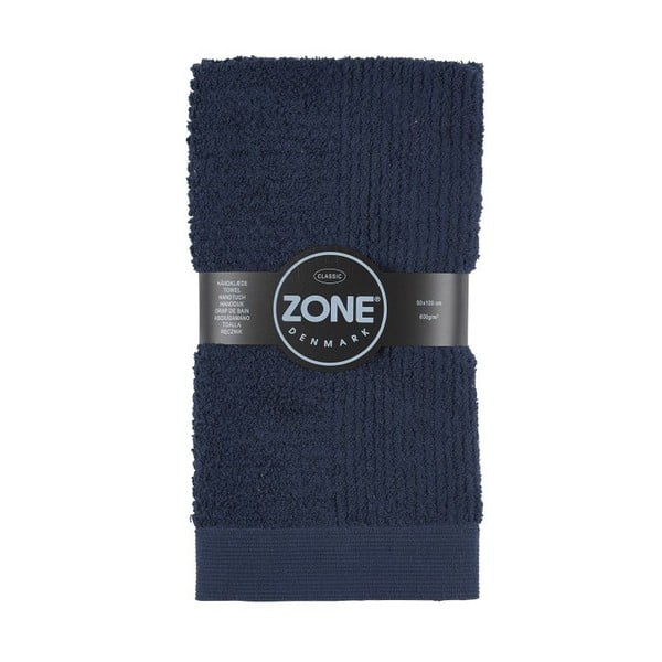 Niebieski bawełniany ręcznik 100x50 cm Classic − Zone
