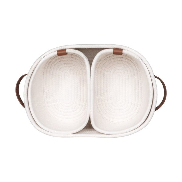 Tekstylne koszyki do łazienki zestaw 3 szt. 35x25x13 cm Jarana – House Nordic-image-4